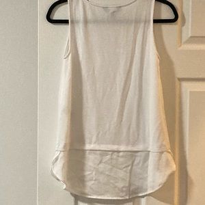 XS Banana Republic white layered shell.